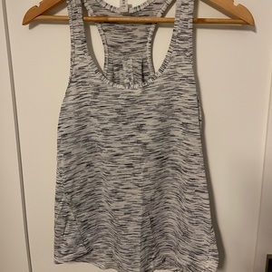 Lululemon white and grey heathered athletic tank